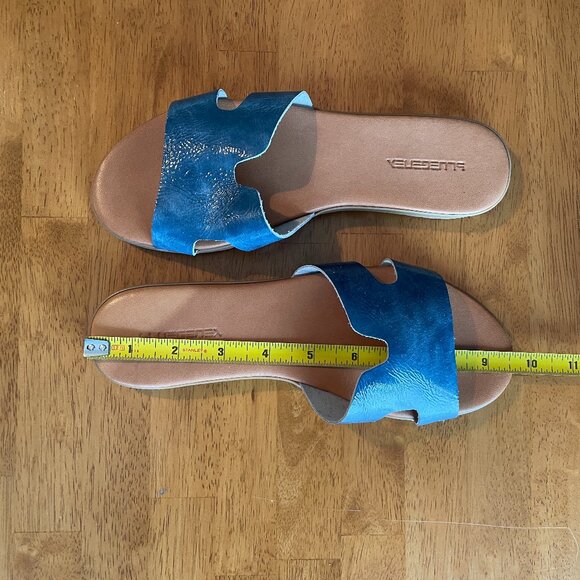 NWOT Size 37 Helen Rouge leather H Band slide sandals - Picture 7 of 11